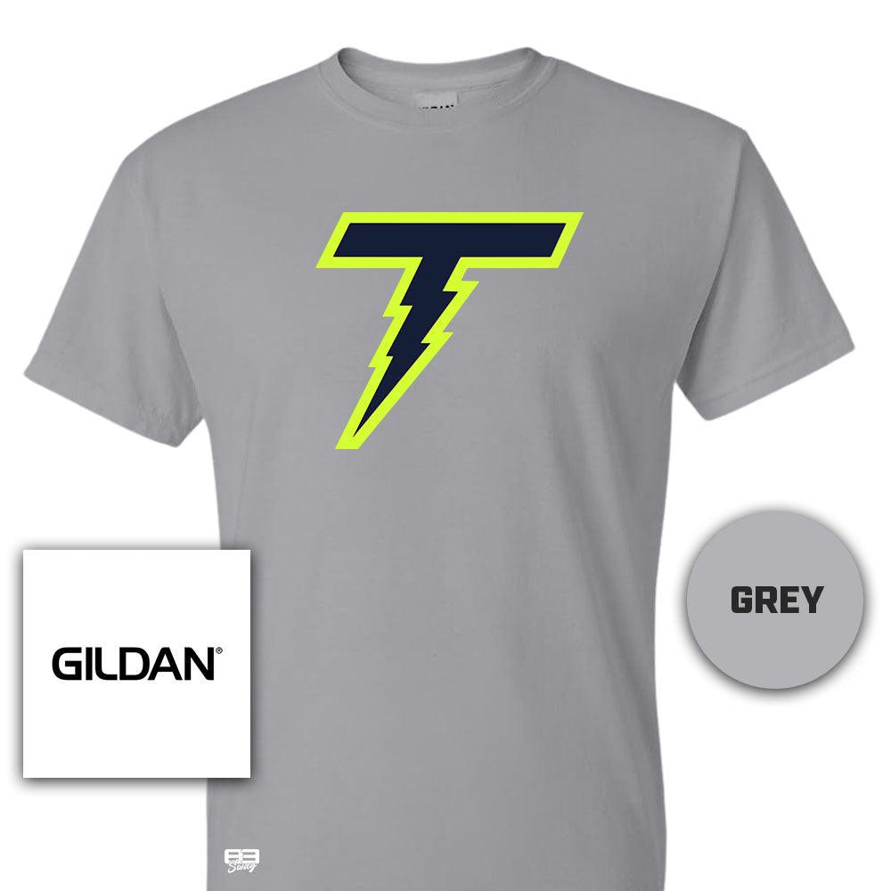 Gildan Youth & Adult 5.5 oz, 50-50 T-Shirt - Ponte Vedra Thunder Baseball V2 - 83Swag