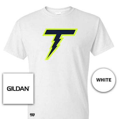 Gildan Youth & Adult 5.5 oz, 50-50 T-Shirt - Ponte Vedra Thunder Baseball V2 - 83Swag