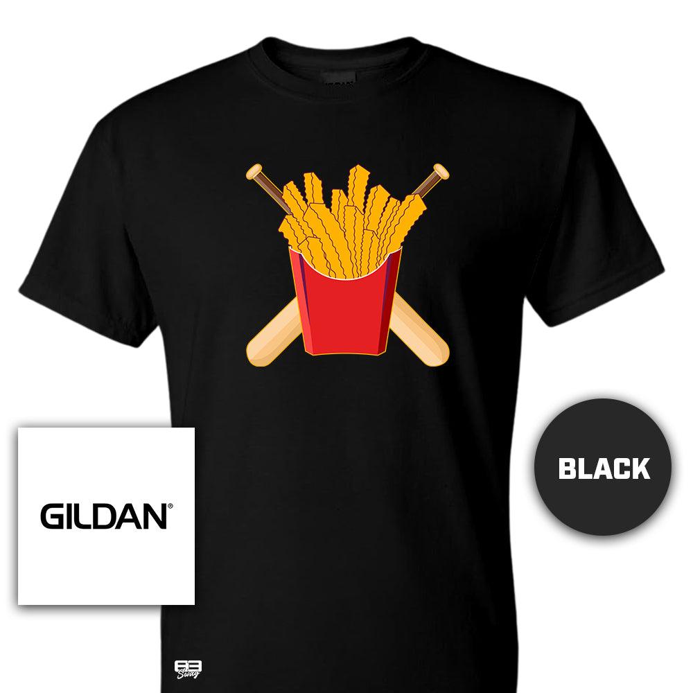 Gildan Youth & Adult 5.5 oz, 50-50 T-Shirt - Team Rally Fries Baseball - 83Swag