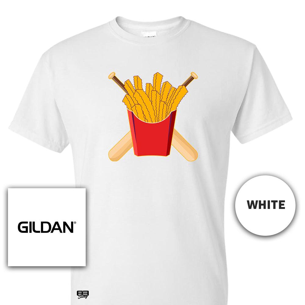 Gildan Youth & Adult 5.5 oz, 50-50 T-Shirt - Team Rally Fries Baseball - 83Swag