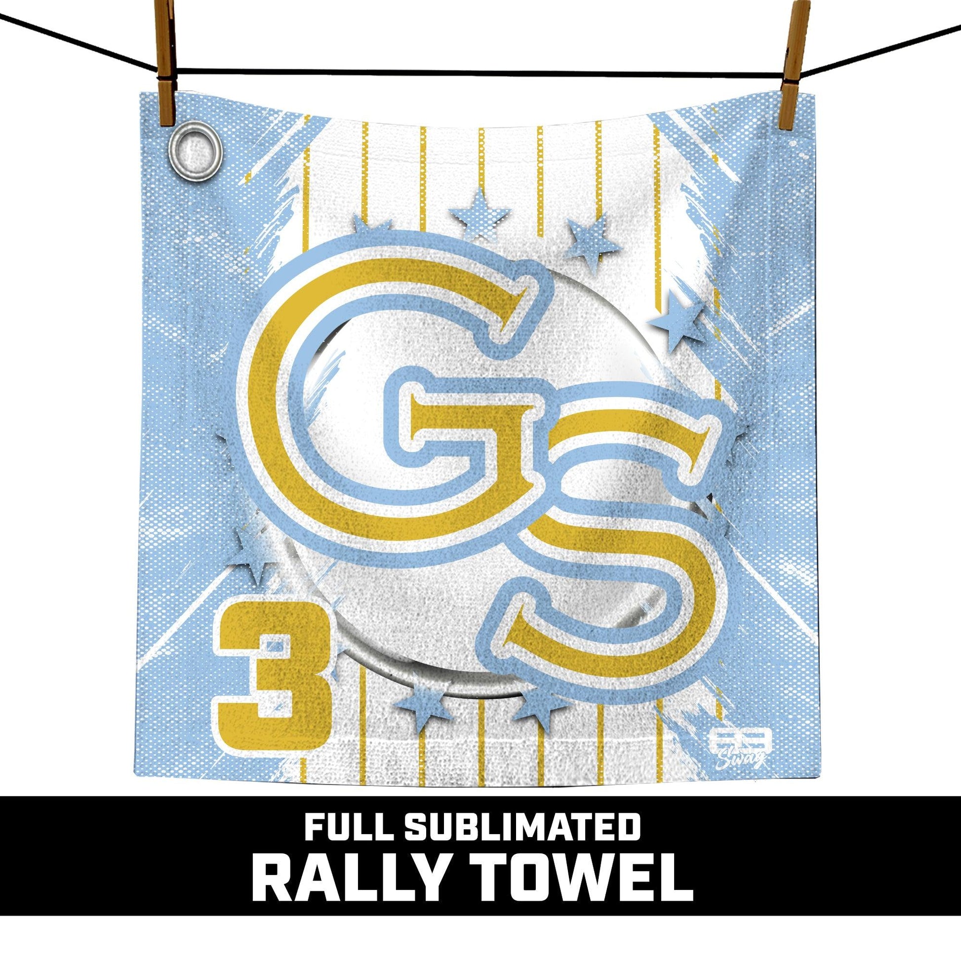 Golden Spikes Baseball 2024 Edition - 14"x14" Rally Towel - 83Swag