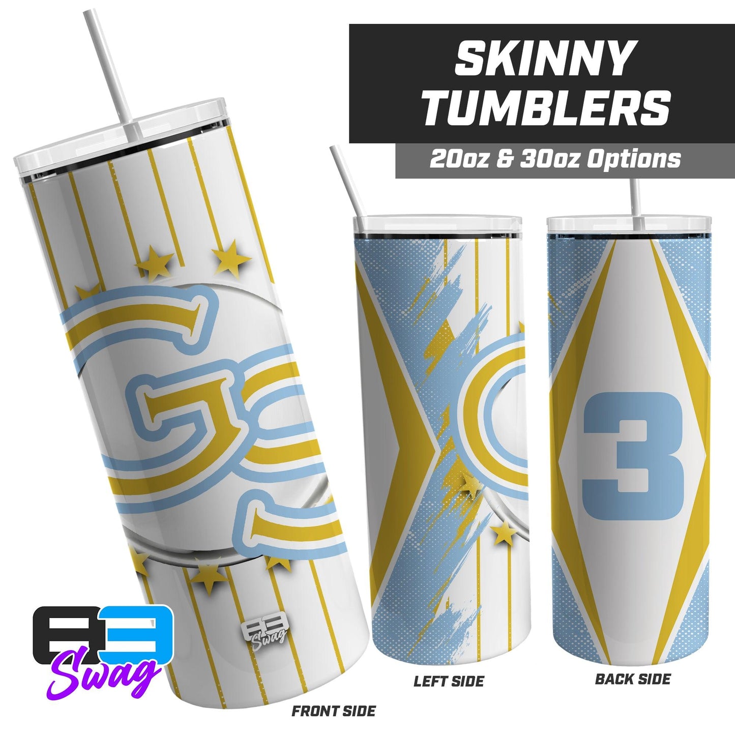 Golden Spikes Baseball 2024 Edition - 20oz & 30oz Skinny Tumbler - 83Swag