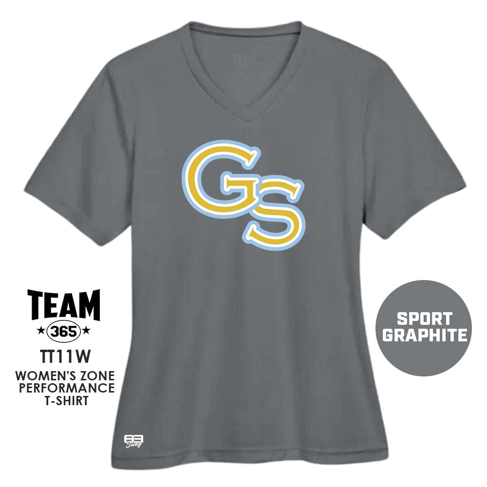 Golden Spikes Baseball V1 - Cool & Dry Performance Women's Shirt - MULTIPLE COLORS AVAILABLE - 83Swag