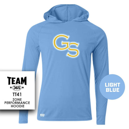 Golden Spikes Baseball V1 - Lightweight Performance Hoodie - MULTIPLE COLORS - 83Swag