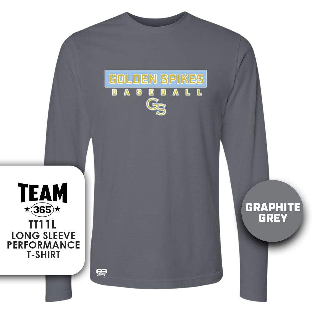 Golden Spikes Baseball V2 - Lightweight Performance Long Sleeve - MULTIPLE COLORS - 83Swag