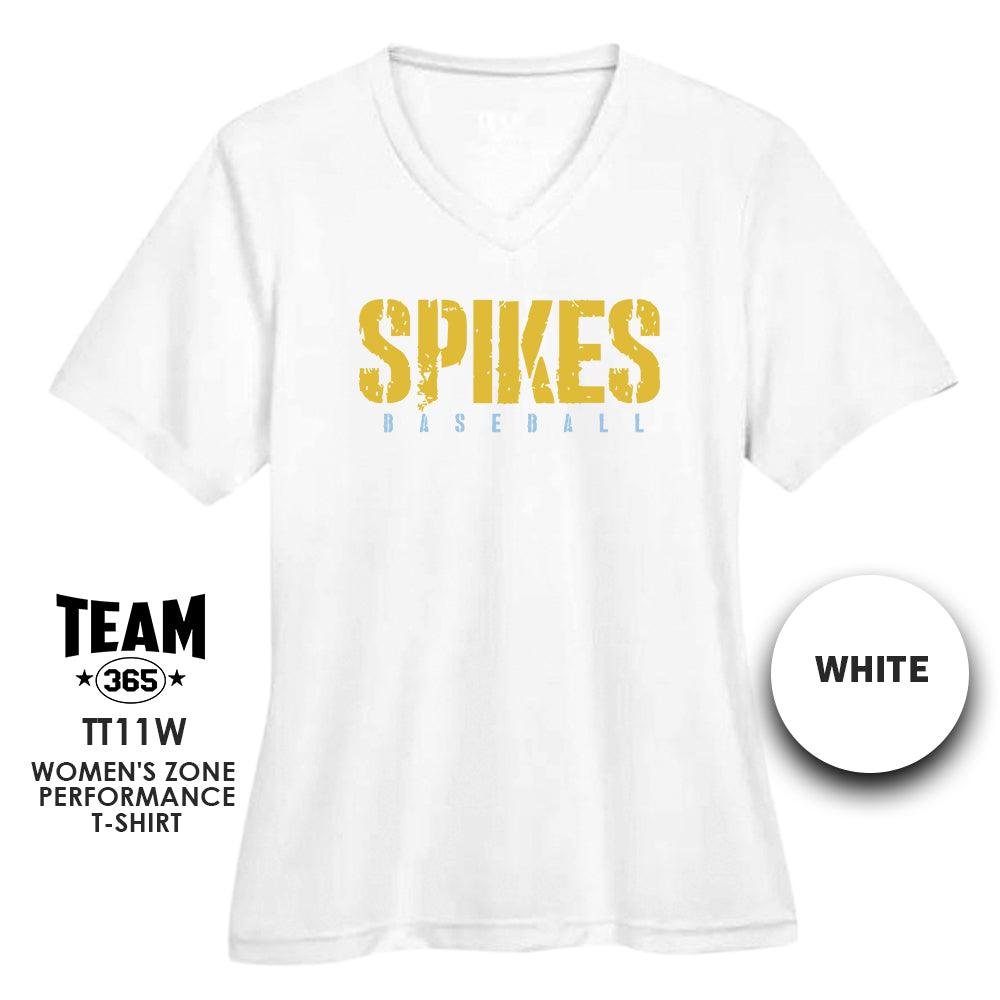 Golden Spikes Baseball V3 - Cool & Dry Performance Women's Shirt - MULTIPLE COLORS AVAILABLE - 83Swag