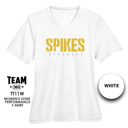 Golden Spikes Baseball V3 - Cool & Dry Performance Women's Shirt - MULTIPLE COLORS AVAILABLE - 83Swag