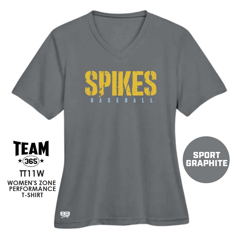 Golden Spikes Baseball V3 - Cool & Dry Performance Women's Shirt - MULTIPLE COLORS AVAILABLE - 83Swag