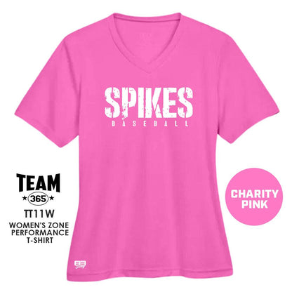 Golden Spikes Baseball V3 - Cool & Dry Performance Women's Shirt - MULTIPLE COLORS AVAILABLE - 83Swag