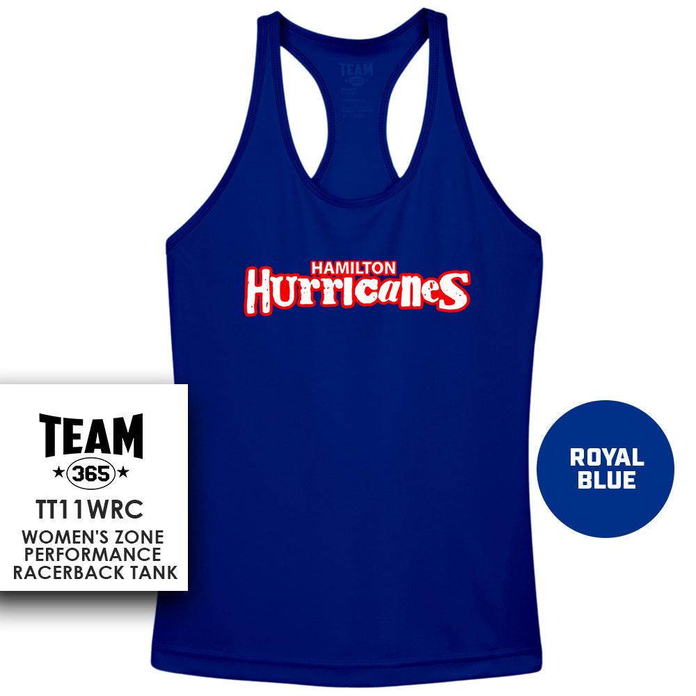 Hamilton Hurricanes 2024 EDITION - Performance Women’s Racerback T - MULTIPLE COLORS AVAILABLE - 83Swag