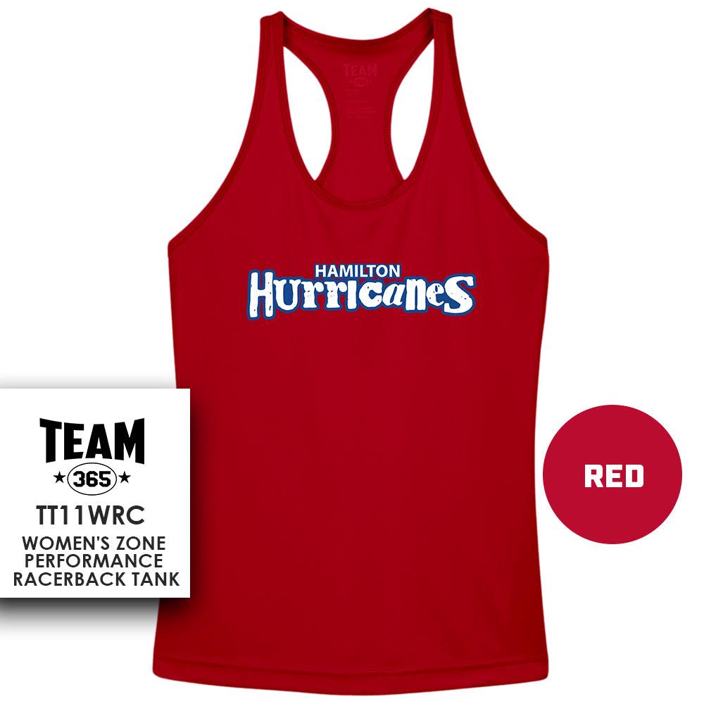 Hamilton Hurricanes 2024 EDITION - Performance Women’s Racerback T - MULTIPLE COLORS AVAILABLE - 83Swag