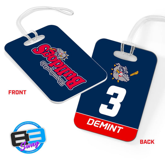 Hard Acrylic Bag Tag - Bloomingdale Bulldogs - 83Swag