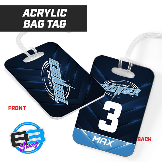 Hard Acrylic Bag Tag - East Side Thunder - 83Swag