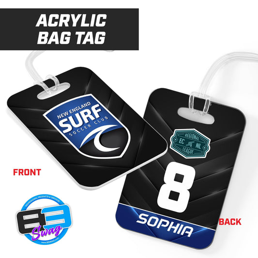 Hard Acrylic Bag Tag - New England Surf - 83Swag