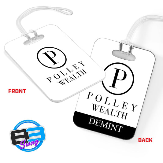 Hard Acrylic Bag Tag - Polley Wealth Management - 83Swag