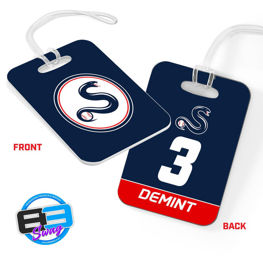 Hard Acrylic Bag Tag - San Jose Strikers Baseball - 83Swag