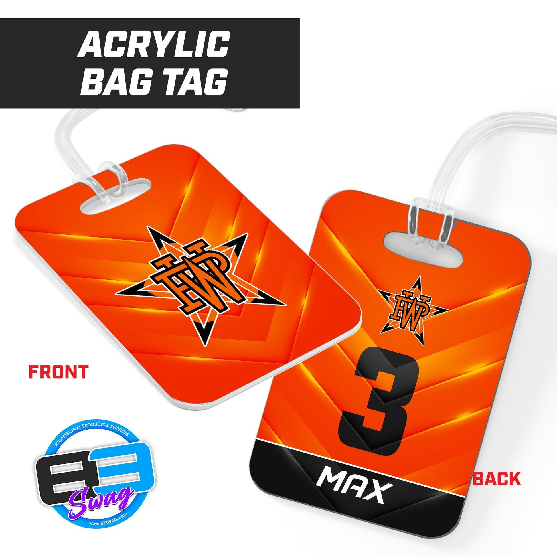 Hard Acrylic Bag Tag - Winter Park All-Stars - 83Swag