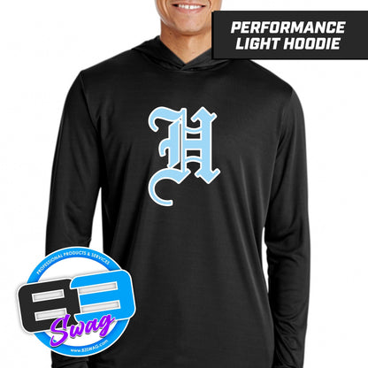 Hard Nose Baseball 2024 - LOGO 2 - Lightweight Performance Hoodie - 83Swag