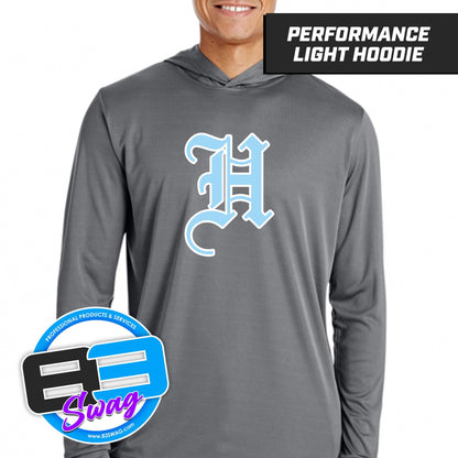 Hard Nose Baseball 2024 - LOGO 2 - Lightweight Performance Hoodie - 83Swag