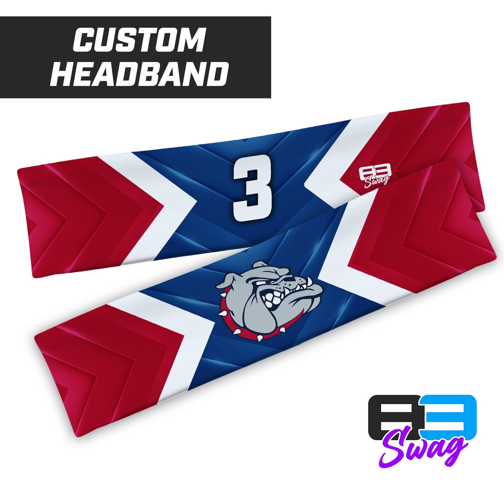 Headband - Maumelle Bulldogs Baseball - ROYAL - 83Swag