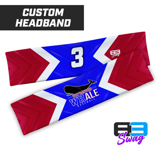 Headband - West Hartford Whale Baseball - 83Swag