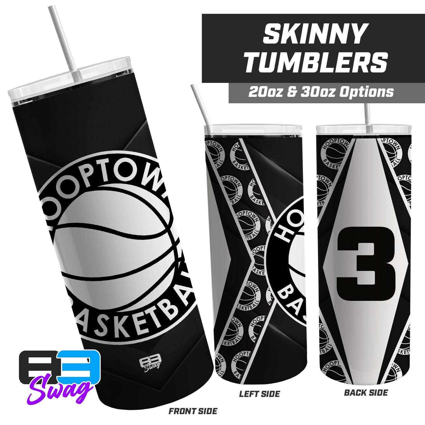 Hoop Town Basketball 2024 Edition - 20oz & 30oz Skinny Tumbler - 83Swag