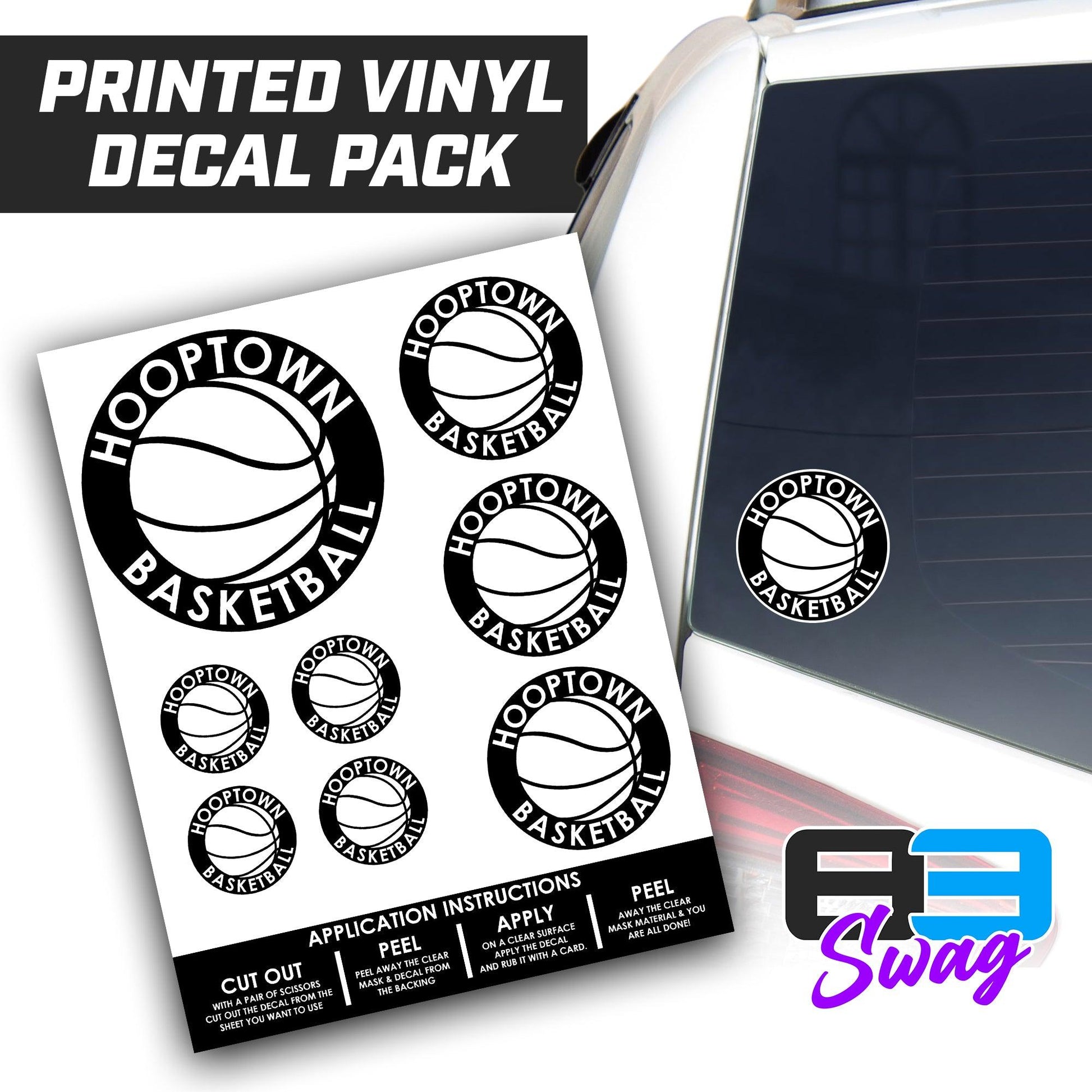 Hoop Town Basketball 2024 Edition - Logo Decal Pack Sheet - 83Swag