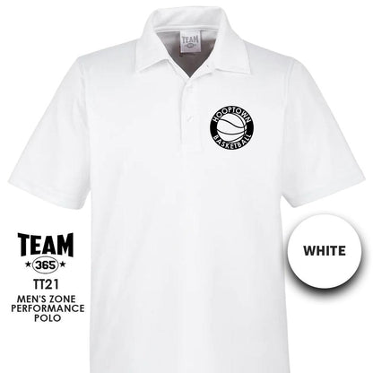 Hoop Town Basketball - Men's Command Snag Protection Polo - MULTIPLE COLORS - 83Swag