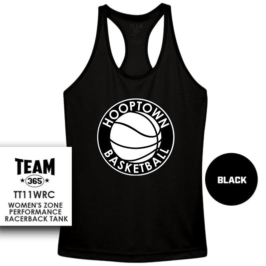 Hoop Town Basketball - Performance Women’s Racerback T - MULTIPLE COLORS AVAILABLE - 83Swag