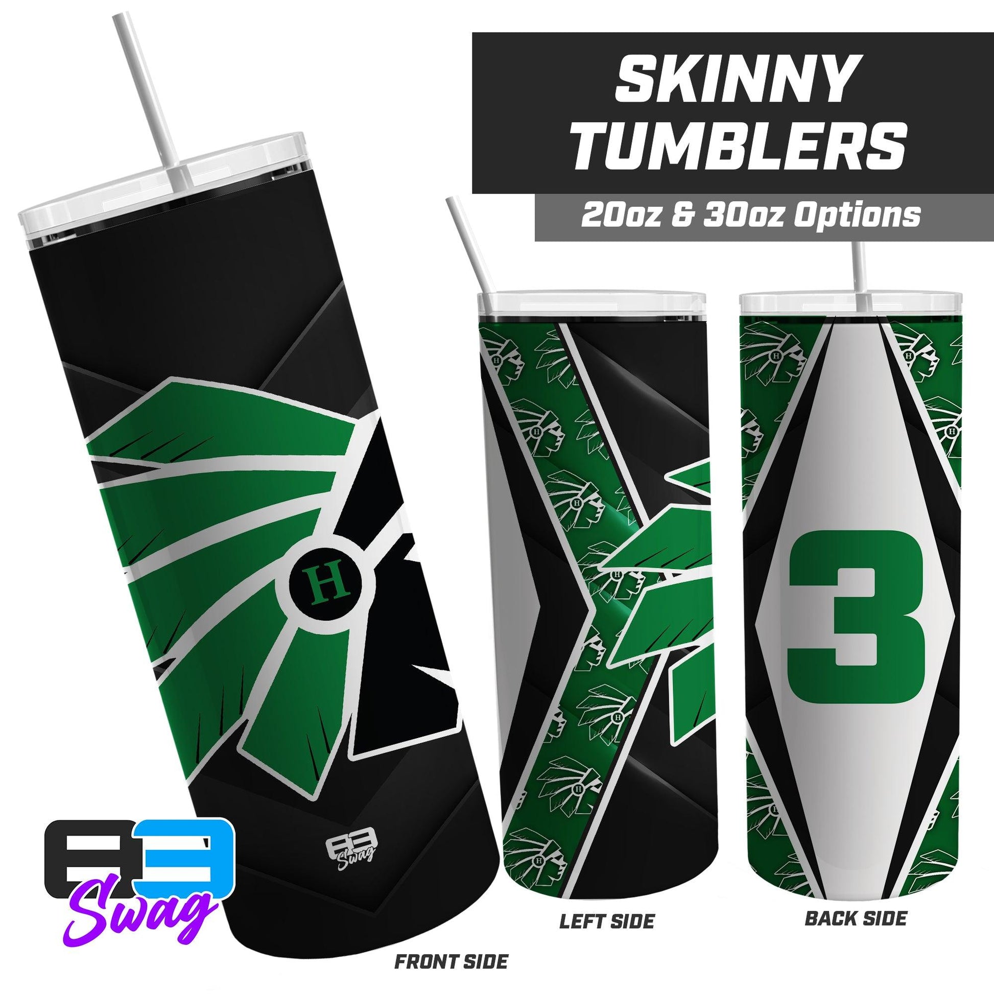 Hopatcong Warriors 2024 Edition - 20oz & 30oz Skinny Tumbler - 83Swag