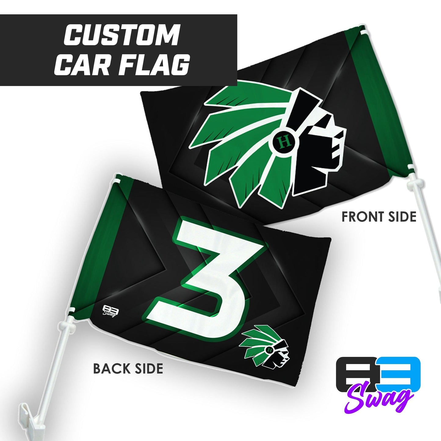 Hopatcong Warriors 2024 Edition - Car Flag - 83Swag