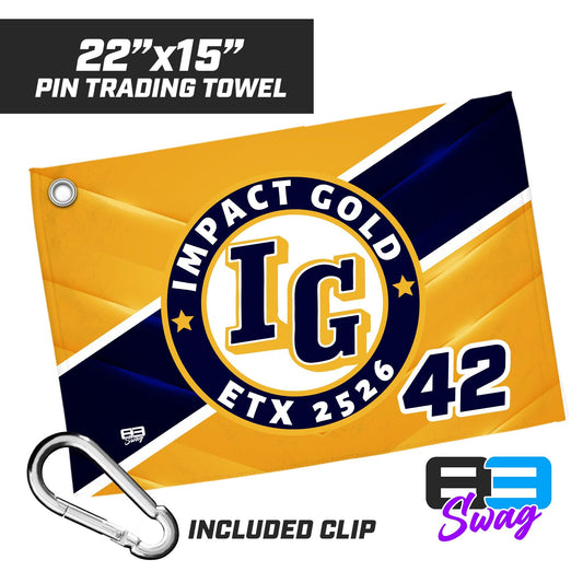 Impact Gold ETX 2526 - 22"x15" Pin Trading Towel - 83Swag