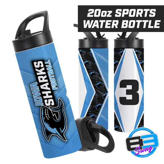 Iowa Sharks Football - 20oz Sports Tumbler - 83Swag