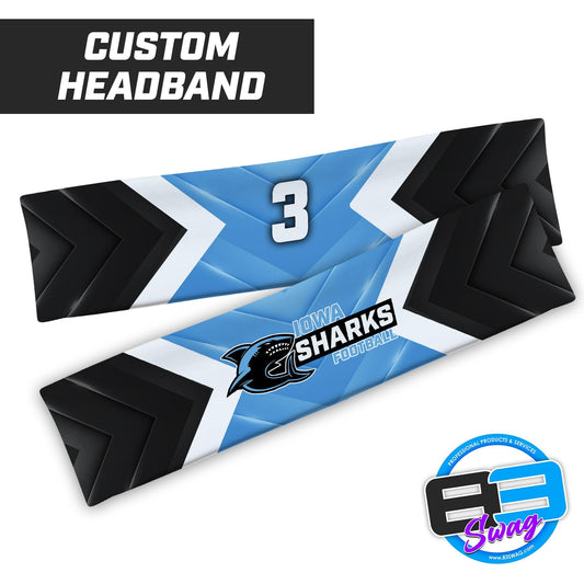 Iowa Sharks Football - Headband - 83Swag