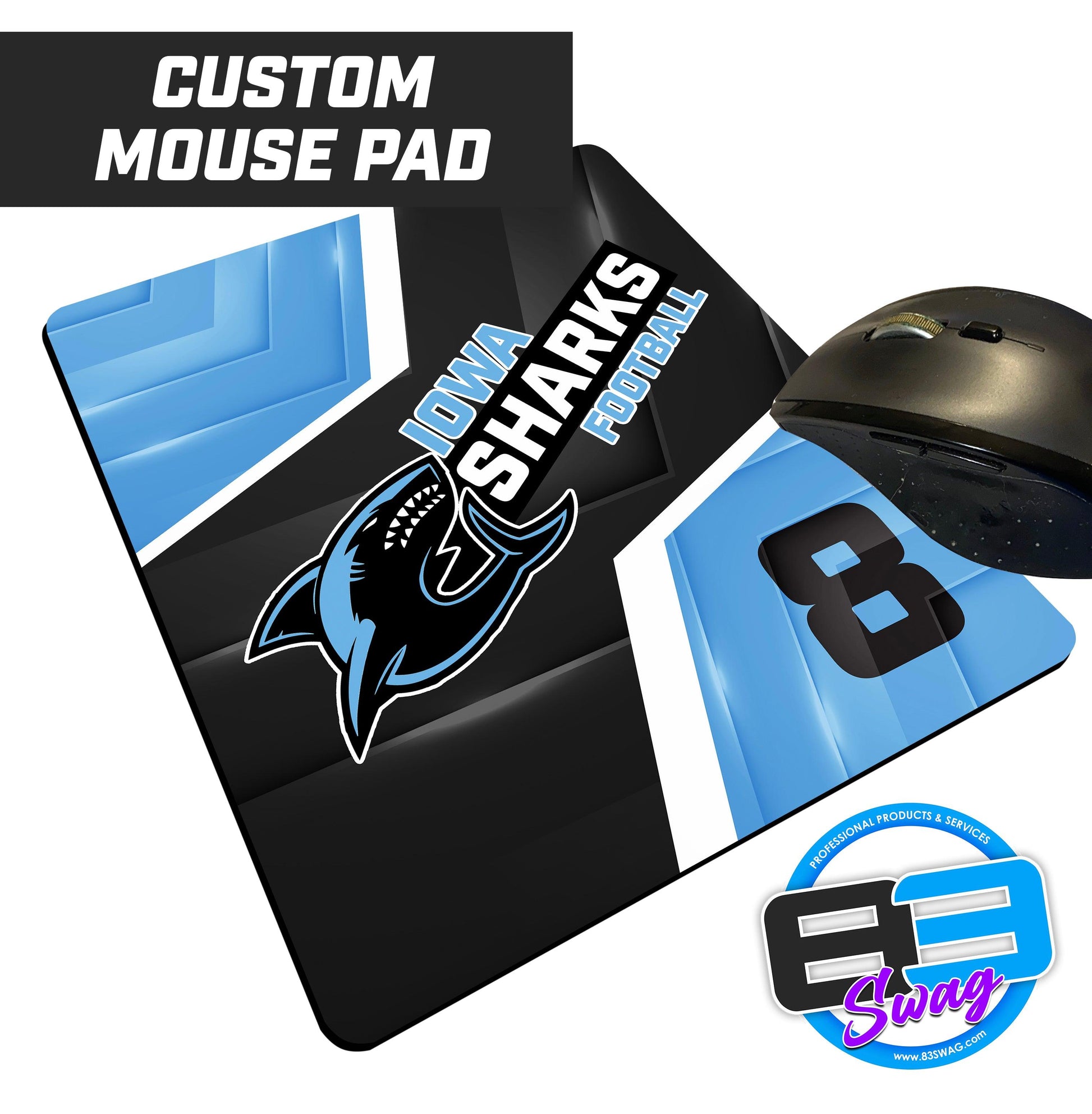 Iowa Sharks Football - Mouse Pad - 83Swag