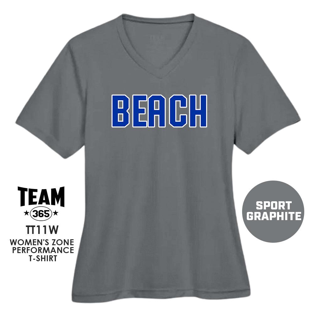 Jax Beach Baseball - BEACH VERSION - Cool & Dry Performance Women's Shirt - MULTIPLE COLORS AVAILABLE - 83Swag