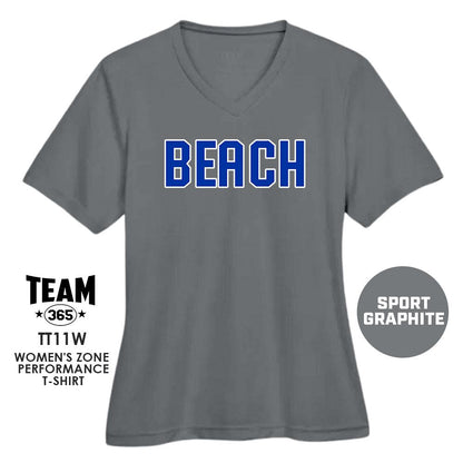 Jax Beach Baseball - BEACH VERSION - Cool & Dry Performance Women's Shirt - MULTIPLE COLORS AVAILABLE - 83Swag