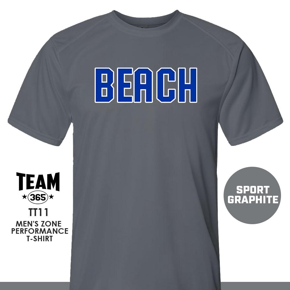 Jax Beach Baseball - BEACH VERSION - Crew - Performance T-Shirt - MULTIPLE COLORS AVAILABLE - 83Swag