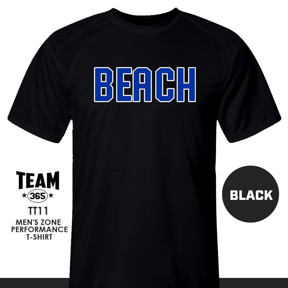 Jax Beach Baseball - BEACH VERSION - Crew - Performance T-Shirt - MULTIPLE COLORS AVAILABLE - 83Swag