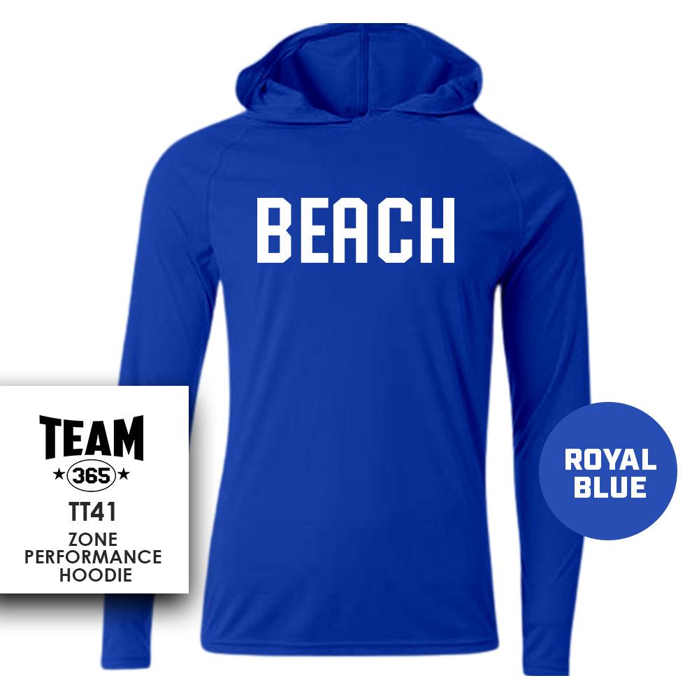 Jax Beach Baseball - BEACH VERSION - Lightweight Performance Hoodie - MULTIPLE COLORS - 83Swag