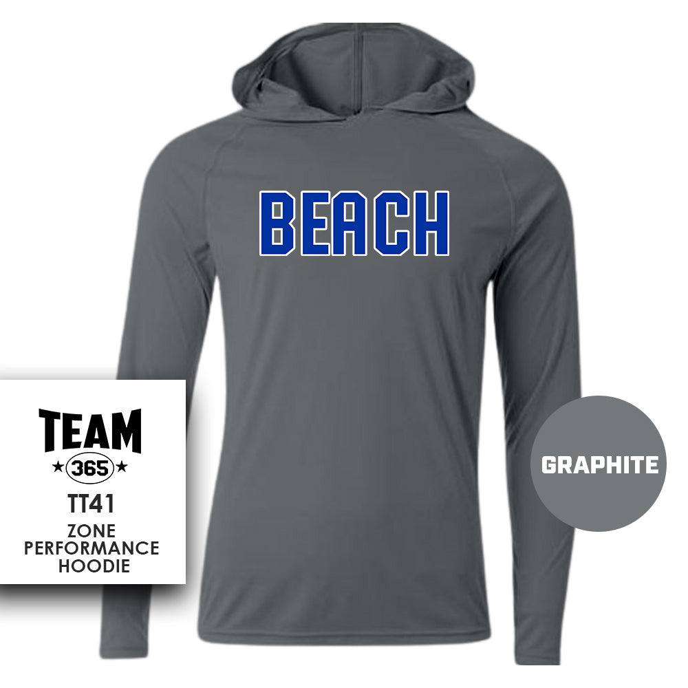 Jax Beach Baseball - BEACH VERSION - Lightweight Performance Hoodie - MULTIPLE COLORS - 83Swag