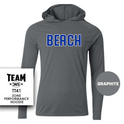 Jax Beach Baseball - BEACH VERSION - Lightweight Performance Hoodie - MULTIPLE COLORS - 83Swag