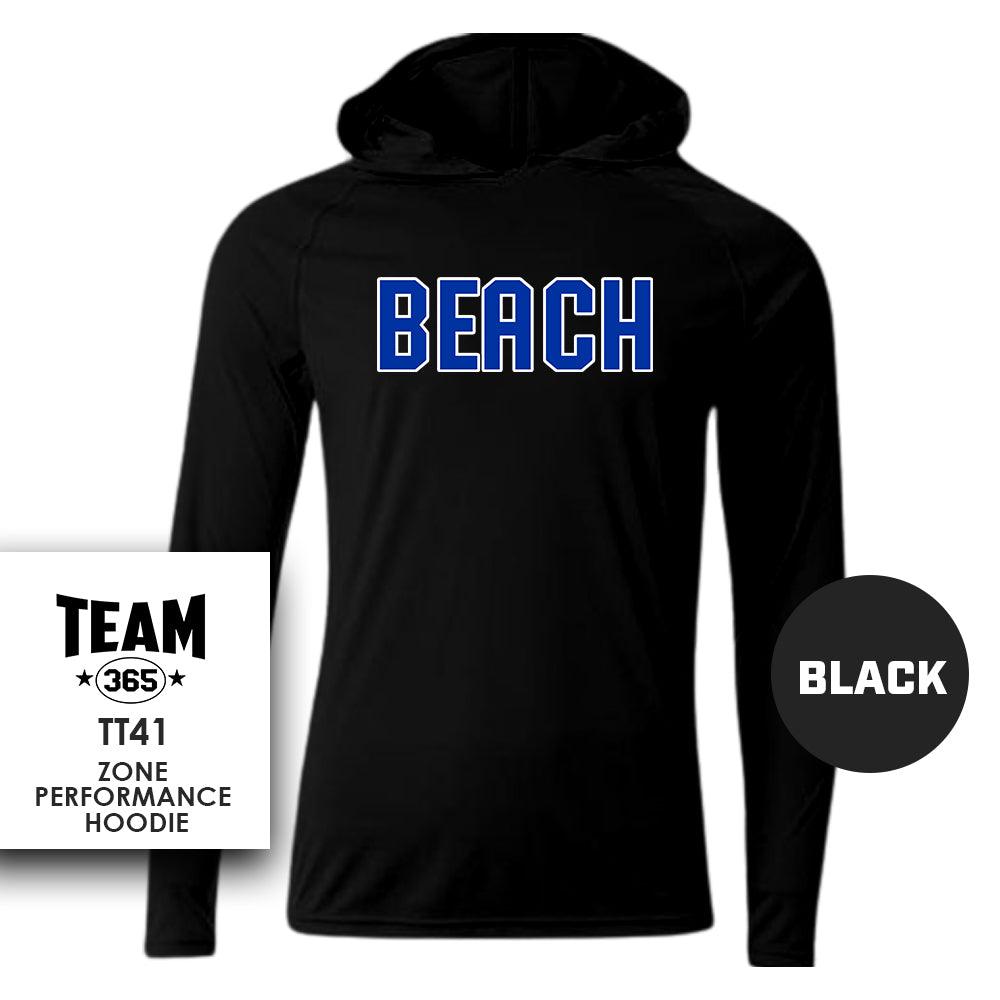 Jax Beach Baseball - BEACH VERSION - Lightweight Performance Hoodie - MULTIPLE COLORS - 83Swag