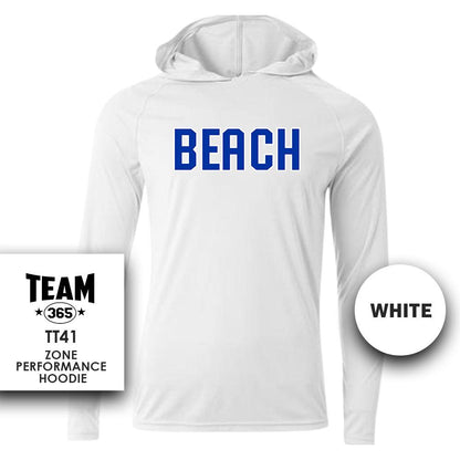 Jax Beach Baseball - BEACH VERSION - Lightweight Performance Hoodie - MULTIPLE COLORS - 83Swag