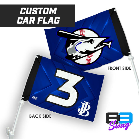 Jax Beach Baseball - CUDA Version - Car Flag - 83Swag