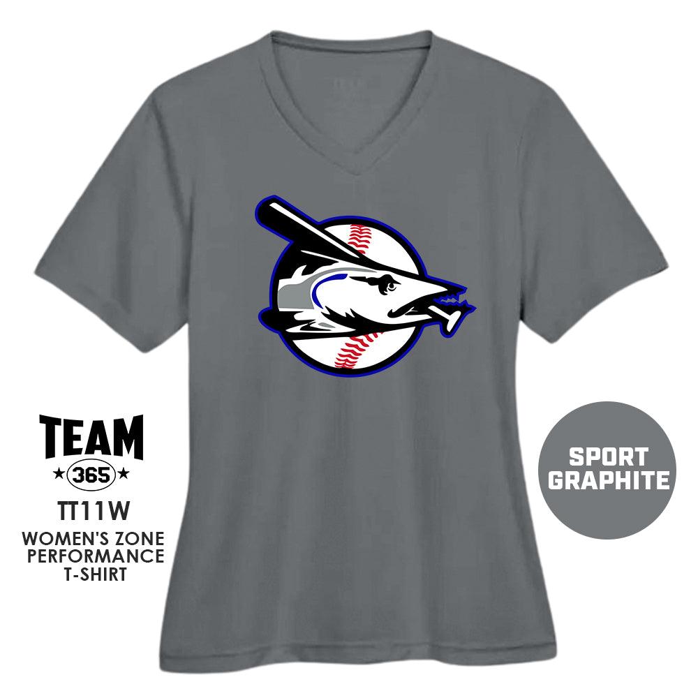 Jax Beach Baseball - CUDA VERSION - Cool & Dry Performance Women's Shirt - MULTIPLE COLORS AVAILABLE - 83Swag