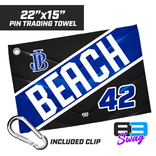 Jax Beach Baseball - JB VERSION - 22"x15" Pin Trading Towel - 83Swag