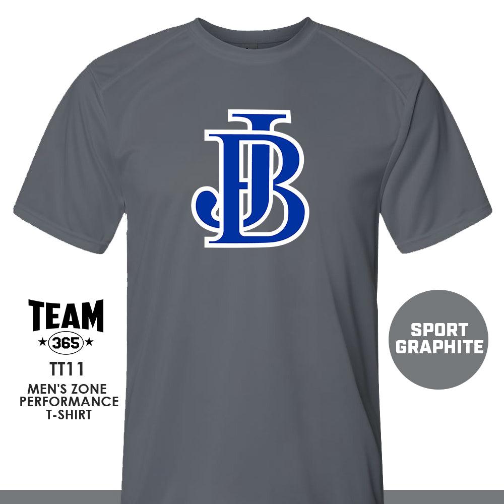 Jax Beach Baseball - JB VERSION - Crew - Performance T-Shirt - MULTIPLE COLORS AVAILABLE - 83Swag