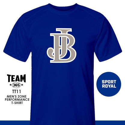 Jax Beach Baseball - JB VERSION - Crew - Performance T-Shirt - MULTIPLE COLORS AVAILABLE - 83Swag