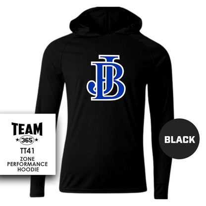 Jax Beach Baseball - JB VERSION - Lightweight Performance Hoodie - MULTIPLE COLORS - 83Swag